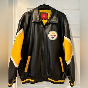 NFL Steelers Jacket men’s size XXL leather look